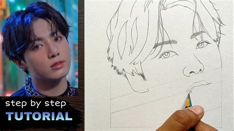 draw bts|bts drawing tutorial.